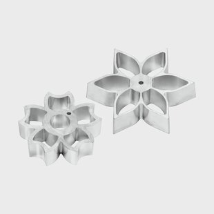 Plate It Plate-it flower power wafelklem 2-pack Staal