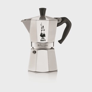 Bialetti Moka koffiekoker 6 kopjes Zilver