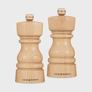 Cole & Mason London peper- en zoutmolenset 13 cm Natural Cole & Mason London peper- en zoutmolenset 13 cm Natural