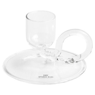 Hay Tiny Curved Kandelaar Clear