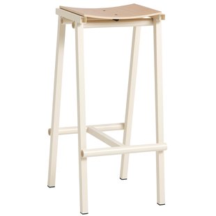 Hay Taburete 8 Barkruk H75 Gelakt Eiken Eggshell