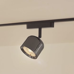 Lindby LED spot 48 V Lumaro, grijs, Ø 8,2 cm, aluminium, dimbaar