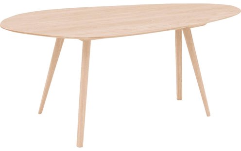 Goossens Eettafel Ferry, Organisch 160 x 80 cm