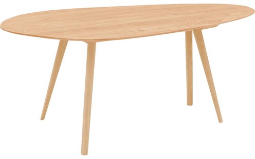 Goossens Eettafel Ferry, Organisch 180 x 90 cm Goossens Eettafel Ferry, Organisch 180 x 90 cm