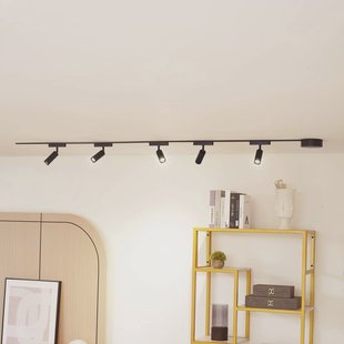 Lindby Railsystem 48V Lumaro spots 5-lamps zwart Ø 4cm dimbaar