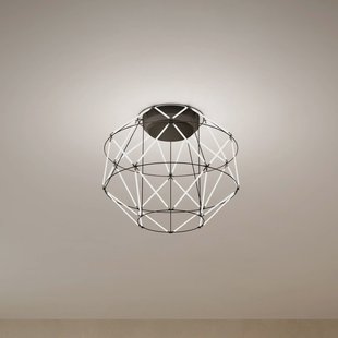 URBAN by Sforzin Euclide plafondlamp, zwart, metaal, 35 cm breed