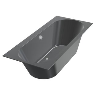 Ligbad Beterbad Xenz Madeira 160x75 cm Inclusief Badpoten Ebony