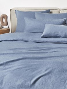 Gewassen linnen dekbedovertrek Airy