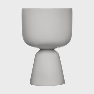 Iittala Nappula bloempot Ø15.5 cm h23 cm Lichtgrijs