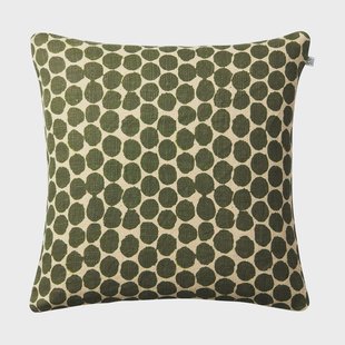 Chhatwal & Jonsson Dot Ari kussenhoes 50x50 cm Beige-cactus green