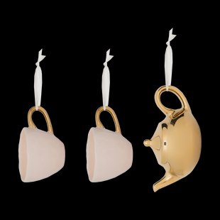 URBAN NATURE CULTURE Good Morning kerstboomdecoratie 3-delig Pink-gold