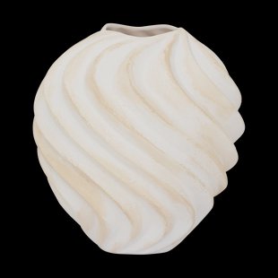 URBAN NATURE CULTURE Ribbed vaas Ø22 cm Brown