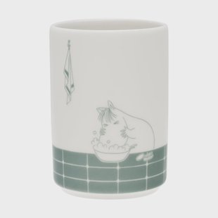 Moomin Arabia Mumin tandenborstelhouder Badtijd groen-wit