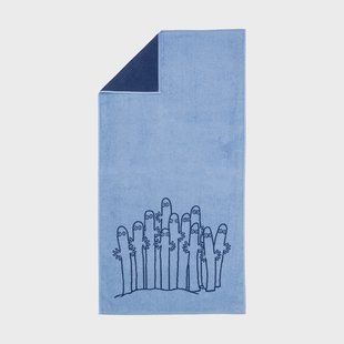 Moomin Arabia Moomin badhanddoek 70x140 cm Hattifnatten blauw