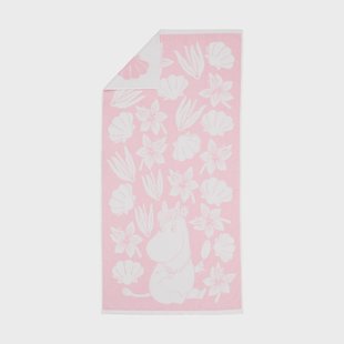 Moomin Arabia Moomin badhanddoek 70x140 cm Zeeschelpen roze