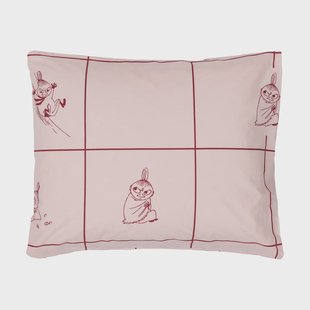 Moomin Arabia Moomin kussensloop 50x60 cm Lilla My geruit