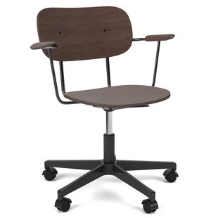 Audo Copenhagen Co Task Bureaustoel Donker Eiken/zwart