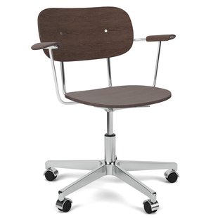 Audo Copenhagen Co Task Bureaustoel Donker Eiken/aluminium