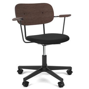 Audo Copenhagen Co Task Bureaustoel Zitting Sierra 1001 Donker Eiken/zwart