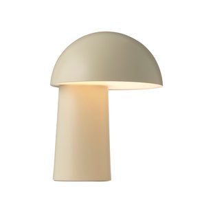 Design For The People Faye - oplaadbare tafellamp - Ø 17,3 x 22 cm - dimbare LED incl. - beige
