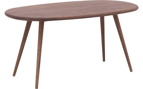 Goossens Eettafel Bjarte, Semi ovaal 220 x 90 cm
