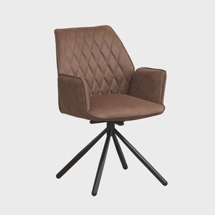 Eetkamerstoel Novan draaibaar microvezel | Dimehouse