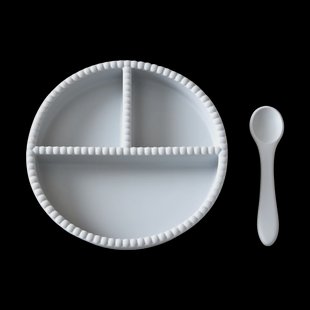 Jack o Juno Little Bubble kinderservies 2-delig Glacier grey