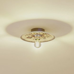 Wandlamp Lucande Faelira, roze/wit, keramiek