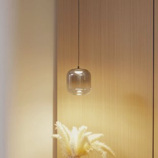 Lucande LED hanglamp Avelina, Ø 14cm , 1-lamp. zwart