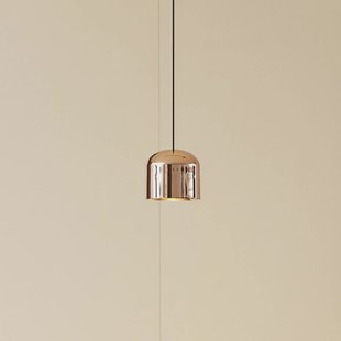 Lindby LED hanglamp Lumaro, goud, Ø 8 cm, aluminium, 48V, dimbaar