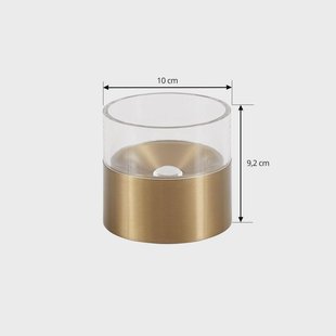 Lindby LED plafondlamp Dalila, goud, Ø 10 cm, aluminium