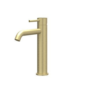 Wastafelkraan IVY Concord Model M Coldstart RVS316 Geborsteld Mat Goud PVD