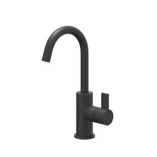 Wastafelkraan IVY Pact Draaibare Uitloop Coldstart Mat Zwart PED