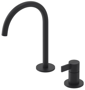 Wastafelkraan IVY Pact Coldstart 2-gats Mat Zwart PED