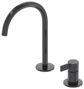 Wastafelkraan IVY Pact Coldstart 2-gats Zwart Chroom PVD