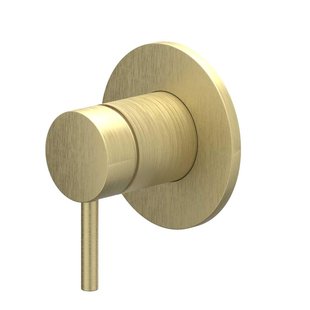 Afbouwdeel IVY Bond Inbouw douchemengkraan Met Ronde Rozet Geborsteld Mat Goud PVD