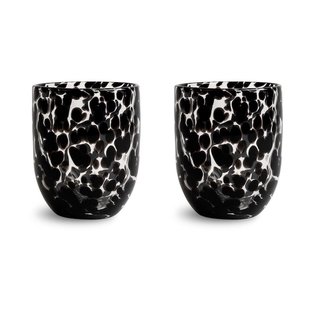 Byon Messy glas 30 cl 2-pack Zwart