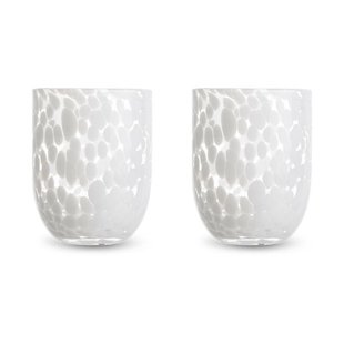 Byon Messy glas 30 cl 2-pack Wit