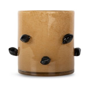 Byon Arlo kaarsenhouder M Ø15 cm Beige-zwart