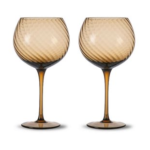Byon Opacity wijnglas 47 cl 2-pack Bruin