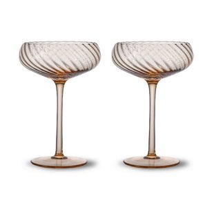 Byon Opacity  champagnecoupe 30 cl 2-pack Perzik