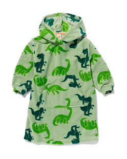HEMA Kinder nachthemd fleece dino onesize maat 98 - 128 (.)