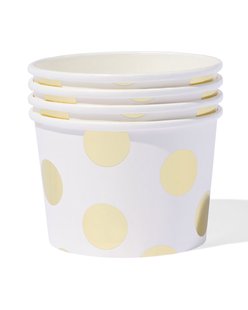 HEMA Papieren bakjes gouden stip - 4 stuks