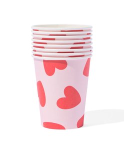 HEMA Beker hartjes 8 stuks