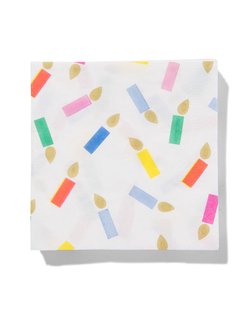 HEMA Servetten kaarsjes 33x33cm - 20 stuks