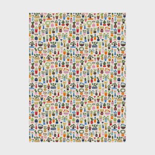 Arvidssons Textil Orangeriet stof Multi