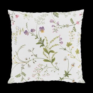 Arvidssons Textil Blomsteryra kussenhoes 47x47 cm Groen