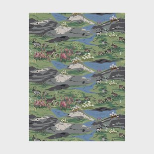 Arvidssons Textil Fjällängar stof Groen