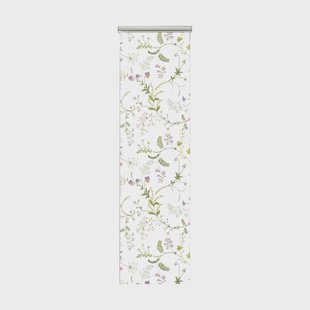 Arvidssons Textil Blomsteryra paneelgordijn 2-pack Groen