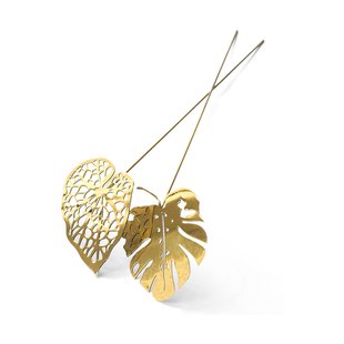 KLONG Brass leaves decoratie 2-pack Water